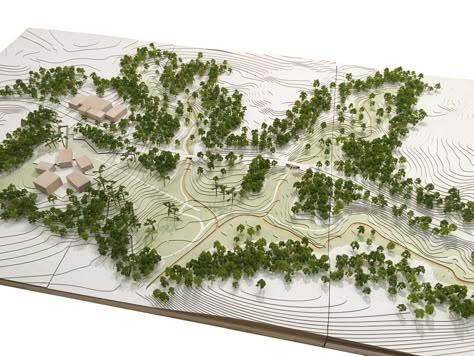 Ecovillage Design, Masterplan Concept, Landscape Architecture Diagram, Urban Design Diagram, Site Model, Urban Design Concept, Landscape Model, Arch Model, Architectural Section