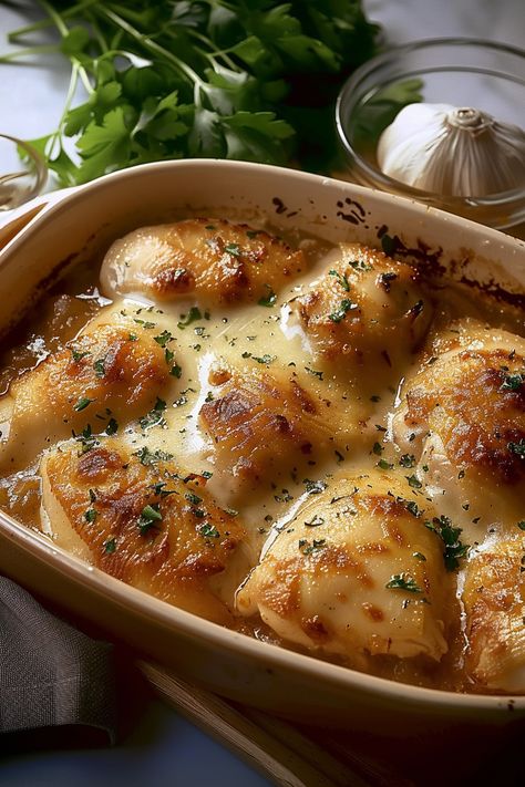 Tender Chicken Delight - Creamy and Cheesy Recipe Chicken Recopes, Chicken Delight Recipe, Cheesy Chicken Recipe, Chicken Delight, Chicken Thigh Recipe, Gourmet Chicken, Cheesy Recipes, Tender Chicken, Chicken Legs