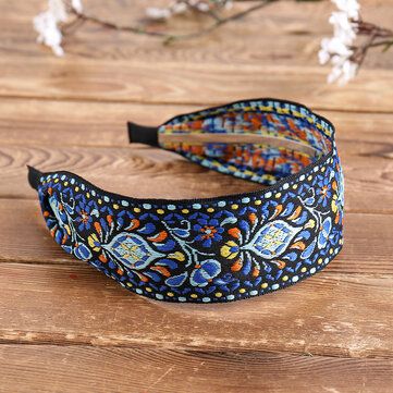 Embroidery Headband, Holiday Headpiece, Bohemian Embroidery, Holiday Headbands, Woven Headband, Cheap Hair Products, Fabric Headbands, Ethnic Print, Beach Holiday