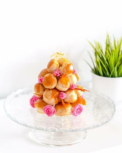 Mini Croquembouche, Croquembouche Tower, Cream Puffs, Afternoon Tea, Pastry, Birthday Cake, Tower, Tea, Baking