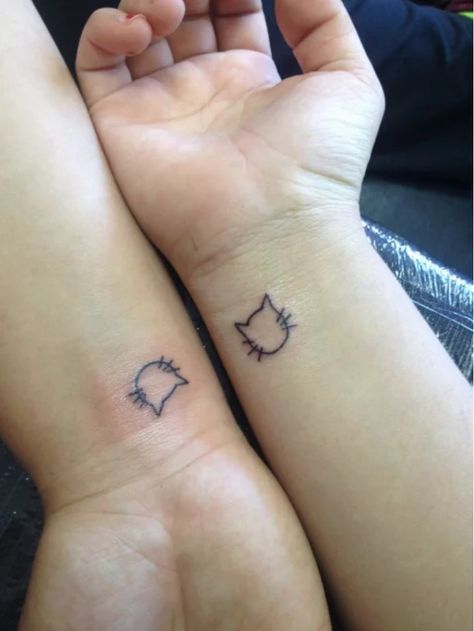 25+ Best Friendship Tattoo Ideas You Will Love - DIY Morning Scratch Tattoo, Matching Bff Tattoos, Cat Tattoo Simple, Matching Best Friend Tattoos, Small Tattoos With Meaning, Small Tattoos Simple, Bff Tattoos, Friendship Tattoos, Small Wrist Tattoos