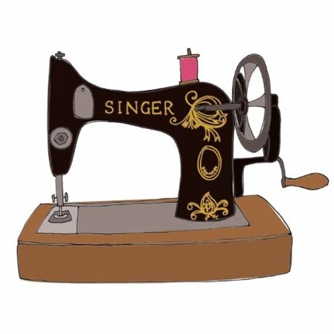 Sewing Machine Drawing, Lemonade Illustration, Machine Drawing, Eid Stickers, Old Sewing Machines, Ramadan Crafts, Antique Sewing Machines, Vintage Sewing Machines, Illustration Agency