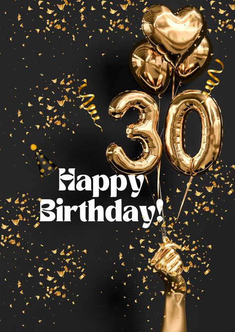 30th Birthday Card 30th Birthday Wallpaper, Happy Birthday 30, Essentials For Newborn, 30th Birthday Quotes, Birthday Greeting Message, Happy Birthday Wishes Pics, 30th Birthday Card, Birthday Wishes Pics, Special Birthday Wishes