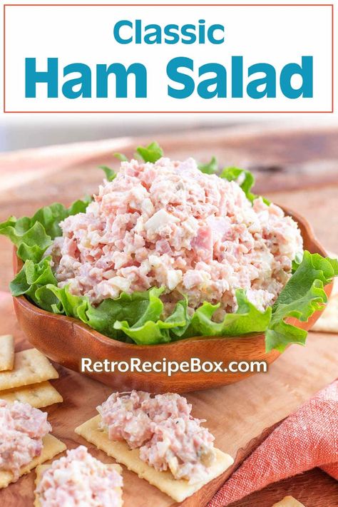 Ham Salad Tea Sandwiches, Bologna Salad Sandwich Spread, Old Fashioned Ham Salad Recipe, Ham Salad Sandwiches, Salad Dip Recipe, Old Fashioned Ham, Dip For Crackers, Ham Spread, Bologna Salad