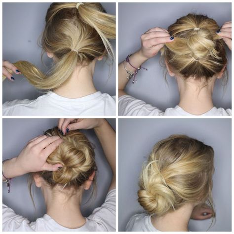 Fine Hair Updo, Hot Mess Hair, Tutorial Hair, Hair Bun Tutorial, Hair Upstyles, Bun Tutorial, Peinados Fáciles Para Cabello Corto, Work Hairstyles, Bun Hairstyles For Long Hair