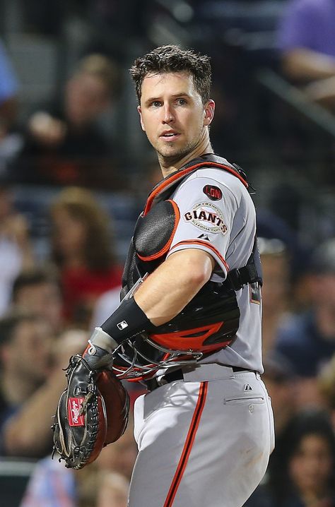 In an essay in Sunday’s New York Times, a distinguished news reporter chronicled his five-city, eight-game, eight-day venture with his two sons and called out Buster Posey for not signing an autograph for his 12-year-old, concluding the moment provided a “life lesson” for how “heroes can disappoint us.” The wide-eyed youth getting a rare glimpse of his favorite player, and an autograph is the bonus. On the other hand: a parent providing false hope to his kid, shoving him to the front of the sc Catchers Gear, Baseball Catchers, Gesture Poses, Scops Owl, Hot Baseball Players, Sf Giants Baseball, Baseball Guys, News Reporter, Buster Posey