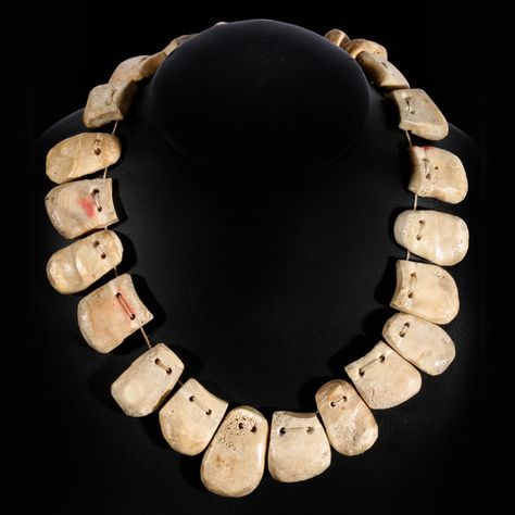 Carved bone Elk teeth neclace Native American Bone Jewelry, Ivory Elk Teeth Jewelry, Elk Tooth Jewelry Pendants, Bear Claw Necklace Native American, Elk Tooth Necklace For Sale, Bone Carving, Native American Art, American Art, Bones