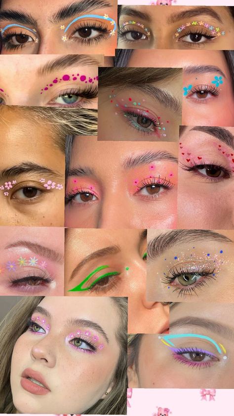 Delineador gráficos faciles 🫶🏻🫶🏻🫶🏻 Simple Graphic Eyeliner, Eyeliner Grafico, Simple Graphic Liner, Concert Makeup, Graphic Eyeliner, Hair Tips Video, Graphic Liner, Fantasy Makeup, Bastille