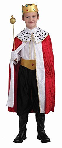 Forum Novelties Regal King Child Costume, Large >>> Want additional info? Click on the image. (This is an affiliate link) #CostumesforKids King Dress, Boys Fancy Dress, King Costume, Princesa Real, Mardi Gras Outfits, Book Week Costume, Mardi Gras Costumes, Costumes For Teens, Boy Costumes