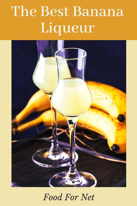 Who's interested in banana liqueur? We have our list here of the best ones out there. Plus see banana cocktails that you can try if you're looking for something new and unusual. #banana #liqueur #cocktails #spirits Banana Liquor Recipes, Shots With Banana Liquor, Banana Flavored Alcoholic Drinks, Banana Liqueur, Banana Liquor Drinks, Banana Liqueur Drinks, Banana Cocktails, Flavored Liquor, Liqueur Drinks