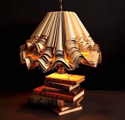 Dishfunctional Designs: Lamp From Upcycled Old Books Lamp Upcycle, Upcycle Lamp, Upcycled Books, Soft Soldering, Upcycled Garden, Repurposed Art, Book Lamp, Inside House, Upcycle Garden