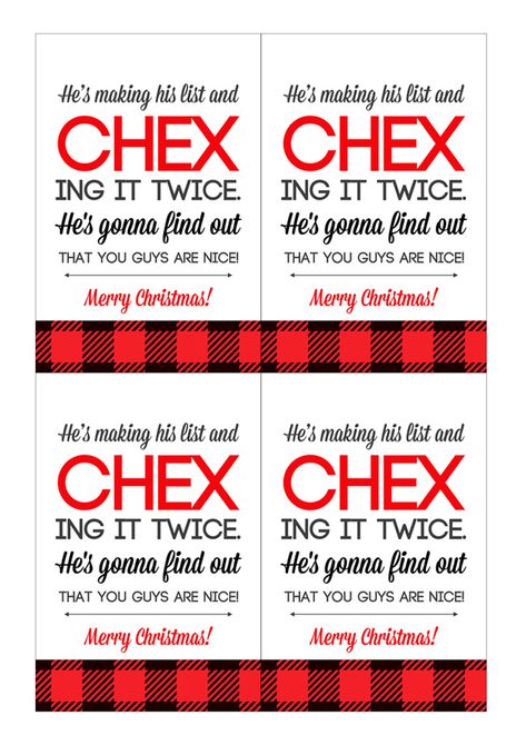 easy neighbor gift idea: CHEX mix + cute tag - It's Always Autumn Chex Mix Christmas, Christmas Neighbor, Neighbor Christmas Gifts, Free Printable Tags, Chex Mix, Neighbor Gifts, Printable Tags, Christmas Gift Idea, Christmas Goodies