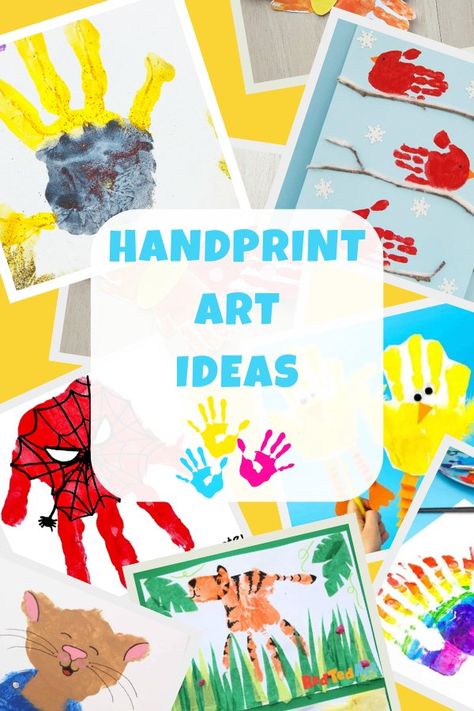 Preschool Art Handprint, Children Handprint Art, Class Handprint Art, Kindergarten Handprint Art, Crayon Handprint Art, Classroom Handprint Art, Hand Print Art Ideas, Print Art Ideas, Cute Handprint Art