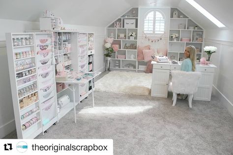 Suzie~Charming Planner (@charmingplanner) • Instagram photos and videos Bonus Room Craft Room Ideas, Attic Craft Room Ideas, Attic Craft Rooms, Attic Ideas, Craft Spaces, Country Interiors, Meet The Maker, Attic Conversion, Dream Craft Room