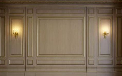 3D stereo European Retro Embossed Light Background Wall , Wall Art Wall poster Living Room Bedroom Classical Wall Panelling, Traditional Wall Paneling, French Moulding, Living Room Empty, Neoclassic Design, Wall Panelling Design, Neo Classical Interiors, Wall Panel Designs, Interior Wood Paneling