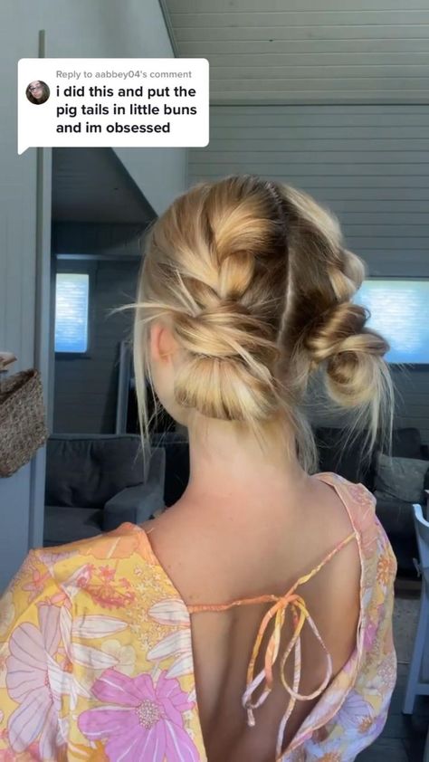 Cute easy summer bun/braid hairstyle in 2022 | Hair styles, Work hairstyles, Hair tips video Hair Up Do For Work, Cute Fun Hairstyles For Long Hair, Easy Hair Up Styles For Work, Fun Teacher Hairstyles, Cute Hairstyles Up For Work, Pulled Up Hairstyles For Work, Cute Easy Work Hairstyles, Work Updos For Medium Length Hair, Teacher Updo Hairstyles