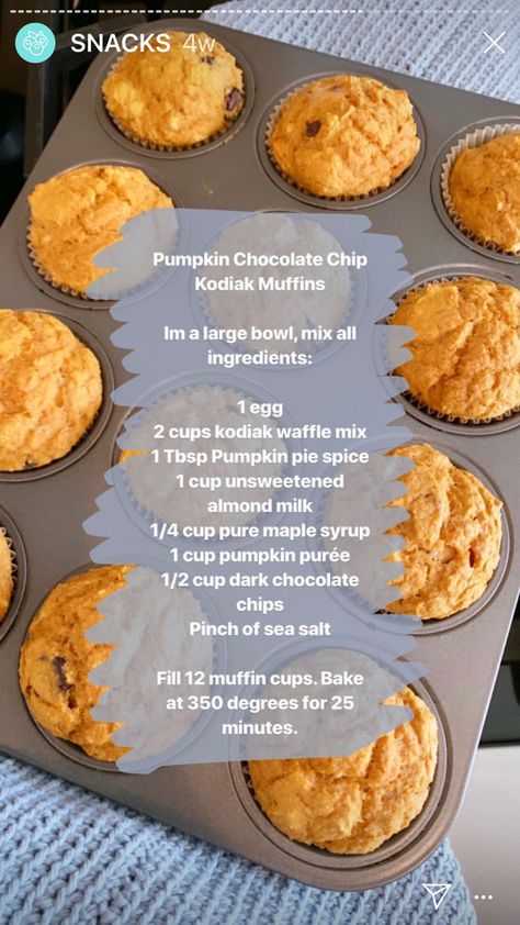 Ww Pumpkin Kodiak Muffins, Pumpkin Chocolate Chip Kodiak Muffins, Kodiak Pumpkin Recipes, Pumpkin Kodiak Waffles, Kodiak Pumpkin Muffins Weight Watchers, Pumpkin Kodiak Cakes Muffins, Kodiak Carb Conscious Recipes, Pumpkin Muffins With Kodiak Cakes, Kodiak Pumpkin Cookies