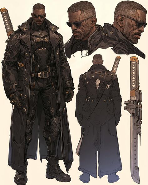 Blade Concept Art Marvel, Blade Art Marvel, Blade Marvel Art, Blade Marvel Comics, Superhero Armor, Black Character Design, Marvel Blade, Blade Marvel, Marvel Character Design