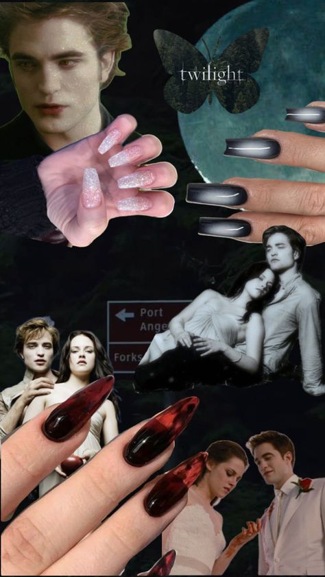 Twilight Nails, Nails Inspo Aesthetic, Nail Inspo Aesthetic, Nails Inspo, Nail Inspo, Nails