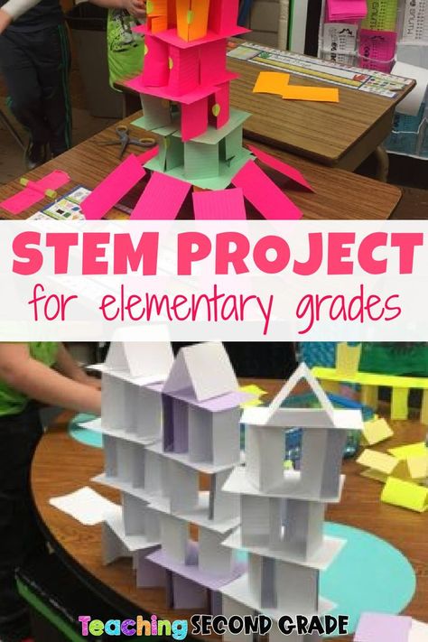 STEM projects from elementary grades are so much fun.  These ideas are great. Grade 4 Stem Challenge, Teacher Initiated Stem Activities, Build A House Stem Activity, Weblos Activities Projects, Stem Projects For 2nd Grade, Craft For Grade 3 Student, Fun Third Grade Activities, 3rd Grade Stem Projects, Build A Tent Stem Activity