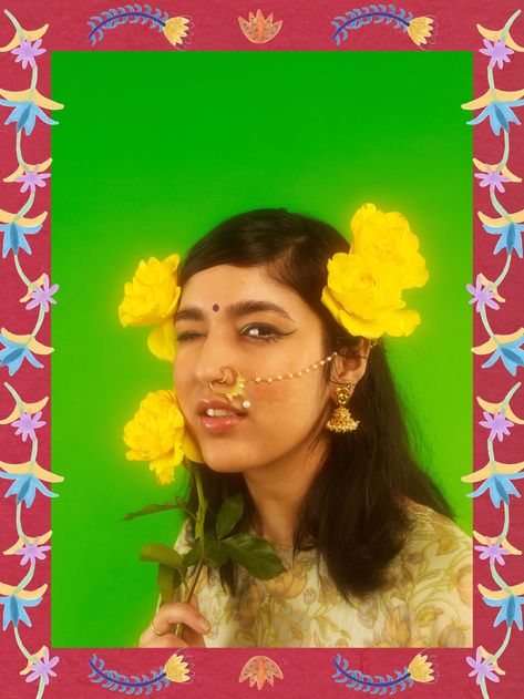 Alia Romagnoli’s photography depicts South Asian selfhood in all its colourful glory South Asian Photoshoot, Queer South Asian, Colourful Photoshoot, Desi Fusion, Asian Photoshoot, South Asian Fashion, Film Portraits, Indian Retro, Narrative Photography