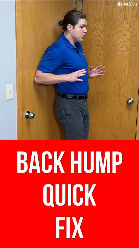 Dr. Rowe shows how to get rid of a back hump at home, using NO EQUIPMENT!This video will be a very easy-to-follow three part guide that will focus on fixing ... Back Muscle Exercises, Back Hump, Dr Rowe, Dowager's Hump, Better Posture Exercises, Posture Correction Exercises, Neck And Shoulder Exercises, Neck Exercises, Posture Exercises