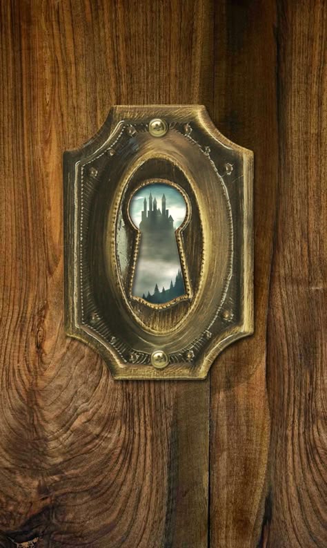 Keyhole to a fantasy world Keyhole Art Ideas, Lock And Key Art, Keyhole Painting, World Iphone Wallpaper, Alice Nails, Sunrise Art Painting, Iphone Wallpaper Art, Tiktok Wallpaper, Portal Art