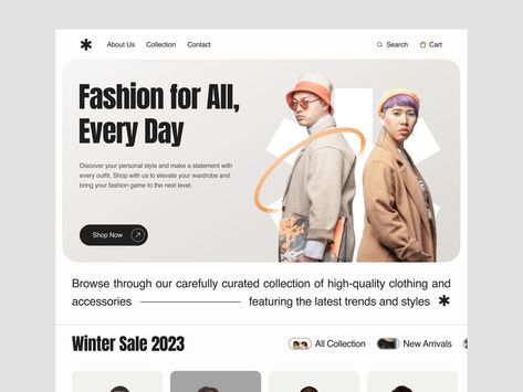 Veson - Ecommerce Landing Page by Haqqi Ilmiawan for Kretya on Dribbble Korean Minimalist Fashion, Fashion Landing Page, Ecommerce Ui Design, Clothing Store Website, Ecommerce Landing Page, Hoodie Website, Fashion Web Design, Ui Design Website, Ecommerce Design