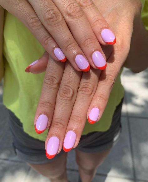 Lilac Nails, Simple Gel Nails, Minimal Nails, Cute Gel Nails, Minimalist Nails, Chic Nails, Chrome Nails, How To Do Nails, Simple Nails