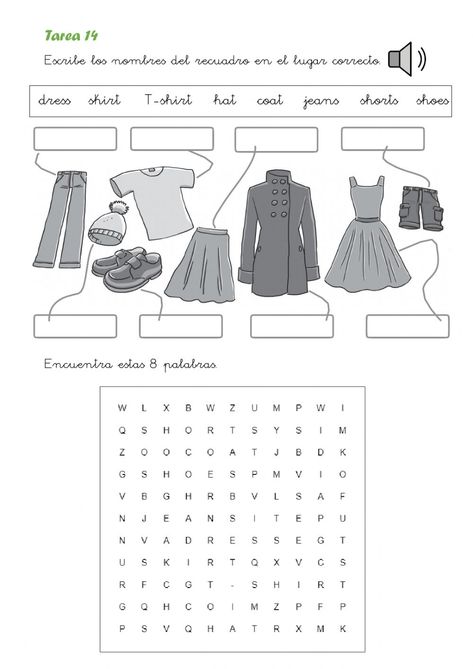 My Clothes Worksheet, Clothes Worksheets For Kids Activities, Clothes Activities For Kids, Clothes Worksheets For Kids, Clothes Worksheet, Teaching Clothes, Kindergarten Phonics Worksheets, English Language Course, Exercise Clothes