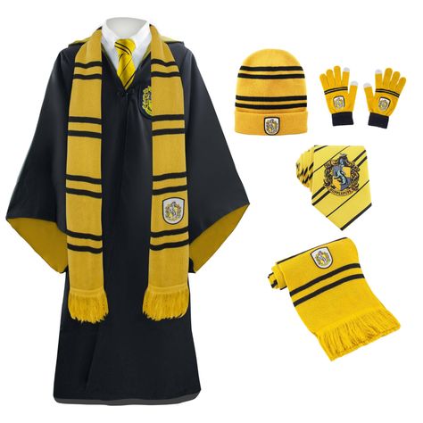 Hufflepuff Hufflepuff Uniform, Harry Potter Uniform, Hufflepuff Outfit, Hogwarts Uniform, Stile Harry Potter, Hogwarts Outfits, Hufflepuff Pride, Harry Potter Scarf, Harry Potter Cosplay