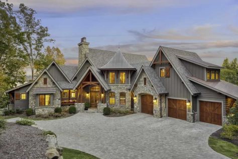 Exterior Truss Photos, Post and Beam, Accent Truss, Timber Frames Idaho Homes, Rustic House Exterior, House Themes, Siding Ideas, Mountain Home Exterior, Lake Houses Exterior, Exterior Home Design, Family Projects, Rustic Exterior