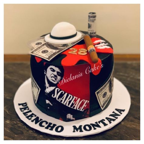 Scarface Cake, 21st Birthday Balloons, Birthday Party Theme Decorations, Birthday Cakes For Men, Cakes For Men, Balloon Garland, 21st Birthday, Birthday Balloons, Birthday Cakes