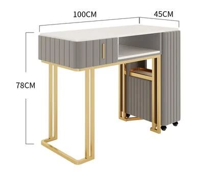 Nail Tables, Nail Table, Golden Nails, Celebrity Nails, Manicure Table, Table And Chair Set, Salon Interior Design, Makeup Room, Table And Chair