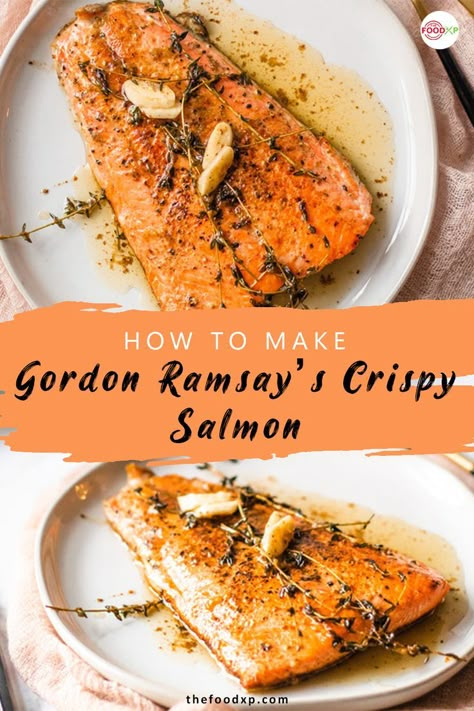 Salmon Recipes Gordon Ramsay, Gordon Ramsay Salmon Recipes, Gordan Ramsey Pfp, Gordon Ramsay Lobster Risotto, Easy Gordon Ramsay Recipes, Master Chef Recipes Gordon Ramsay, Chef Gordon Ramsay Recipes, Gourmet Salmon Recipes, Chef Ramsey Recipes