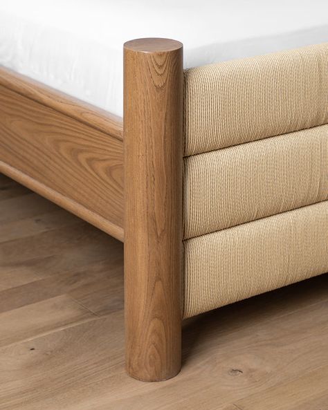 Warm and Inviting Oak Bed Frame - McGee & Co. Oak Bed Frame, Oak Bed, Oak Beds, Bed King, Bed Queen, Mcgee & Co, Bed Base, Wood Beds, Under Bed