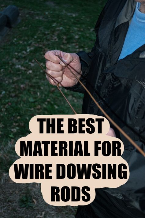 Wire dowsing rods best material Dowsing Rods How To Make, Metal Rods Ideas, Dowsing Rods How To Use, Divining Rods, Dousing Rod, Dowsing Chart, Dowsing Rods, Grounding Rod, Copper Rod