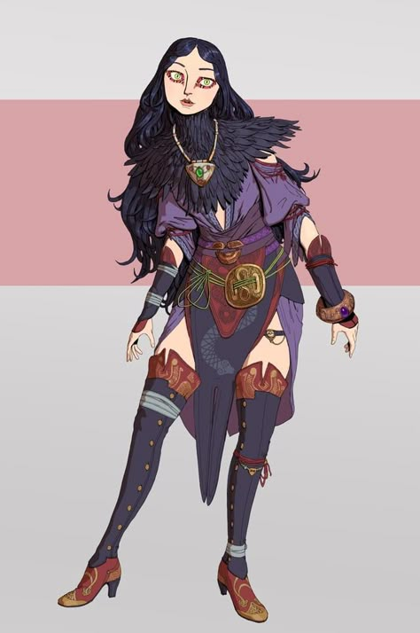 19th Century Character Design, Changling Oc Dnd, Female Dnd Character Art, Dnd Female Character, Witch Concept Art, Witch Character Design, Dnd Fashion, Dnd Clothing, Dnd Clothes