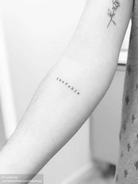 Inefable. Font Tato, Wörter Tattoos, Unique Tattoos For Women, Tato Minimal, Omerta Tattoo, Magical Images, Inspiration Tattoos, Small Wrist Tattoos, Subtle Tattoos