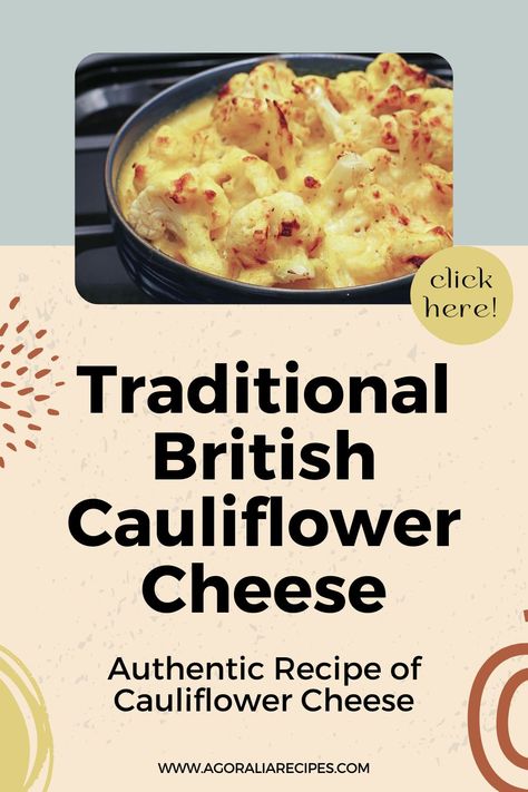 Elevate your meals with the classic taste of England – Traditional Cauliflower Cheese! Indulge in cheesy perfection as cauliflower is baked to a crispy topping, the ideal companion to a classic roast dinner. This easy-to-follow recipe ensures a hit at every table. The secret? Quality preparation! The key elements are chopped cauliflower, a rich white sauce, and a generous amount of grated English cheddar. #BritishRecipes #CauliflowerCheese English Cheesy Cauliflower, Cauliflower Cheese Recipe Uk, Baby Bella Mushroom Recipes, Vegetarian Nut Roast, Casserole Dish Recipes, Cauliflower Cheese Recipe, Classic Roast, British Recipes, Cheesy Cauliflower