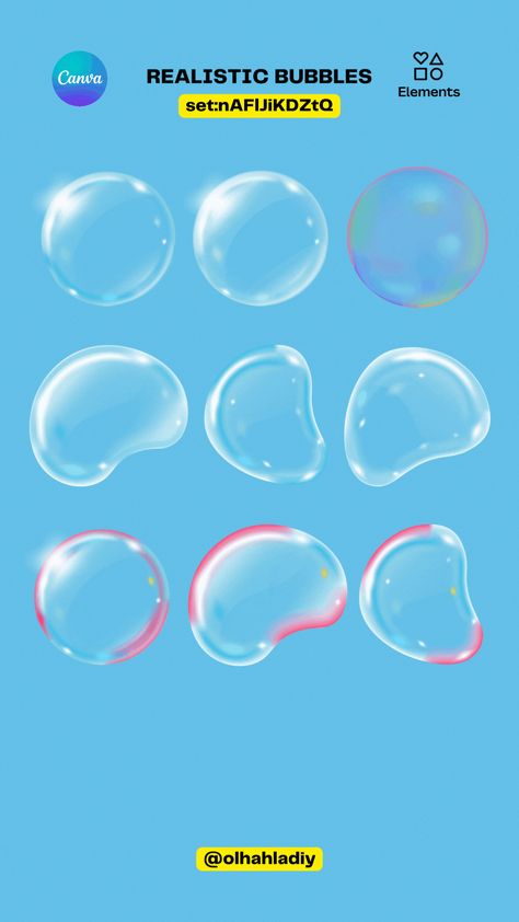 #bubbles #3d #illustration #canva #canvaelements #realistic #water #waterbubbles #pool #soap #soapbubble #element #transparent Canva Bubble Elements, Water Canva Element, Bubble Illustration Graphics, 3d Elements Canva, Canva Filter, Canva 3d Elements, Bubble Poster, Canva Free Elements, Bubble Illustration