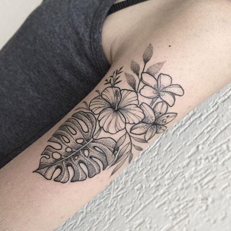 Tattoo Leaf, Botanical Tattoo Sleeve, Succulent Tattoo, Cute Animal Tattoos, Christian Sleeve Tattoo, Tropical Botanical, Plant Tattoo, Botanical Tattoo, Tattoo Style Drawings