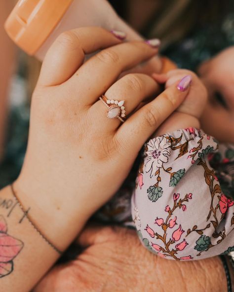 In LOVE with this photo from @mermaiddani_ taken by the talented @aubreedella 😍😍😍 Danielle is wearing the Sacred Moments ring with breastmilk, a lock of her baby’s hair, and crushed purple opal! I think it also may have some opal shimmer in it if I’m remembering correctly 💜✨ She’s also wearing the Aurora Crown stacker! #breastmilkjewelry #keepsakejewelry #keepsake #breastmilk #breastfeeding Aurora Crown, Purple Opal, Breastmilk Jewelry, The Aurora, Keepsake Jewelry, Breast Milk, Aurora, Things To Think About, In Love