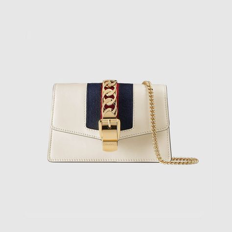 Gucci Sylvie Leather Super Mini Bag Check more at https://luisvinton.com/product/gucci-sylvie-leather-super-mini-bag/ Gucci Sylvie, Mini Bag, Gucci, Leather