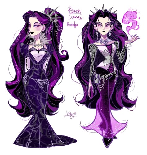 Ever After High Characters Names, Ever After High Redesign, Raven Queen Fanart, Ever After High Parents, Raven Queen Ever After High, Ever After High Oc, Ever After High Raven Queen, Ever After High Rebels, Arte Monster High