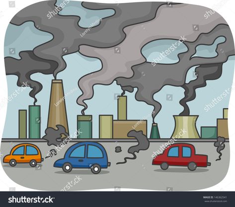 Illustration of Air Pollution #Ad , #Affiliate, #Illustration#Air#Pollution Air Pollution Project, Pollution Pictures, Air Pollution Poster, Pencemaran Udara, Save Water Poster, Planet Map, Water Poster, Poster Drawing, Animated Images