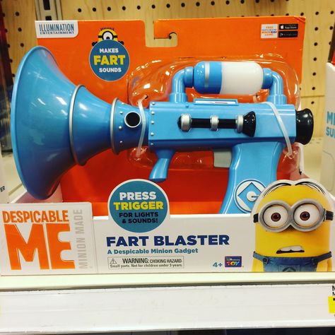 https://flic.kr/p/Rek2FJ | Despicable Me Blaster | Saw this Despicable Me toy at Target and had to get a picture of it.  Young boys will love this, but parents will hate it.  Kids have always made plenty of these sounds on their own without any help from a toy. Minion Toy, Despicable Minions, Trendy Toys, Kids Toys For Boys, Despicable Me 2, Toy Cars For Kids, Top Toys, Despicable Me, Diy Toys