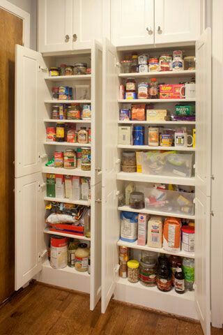 Shallow pantry cabinets next to fridge Cabinets Next To Fridge, Cabinets In Pantry, Shallow Pantry, Shallow Cabinets, Built In Pantry, Pantry Remodel, Pantry Cabinets, Pantry Wall, Diy Pantry