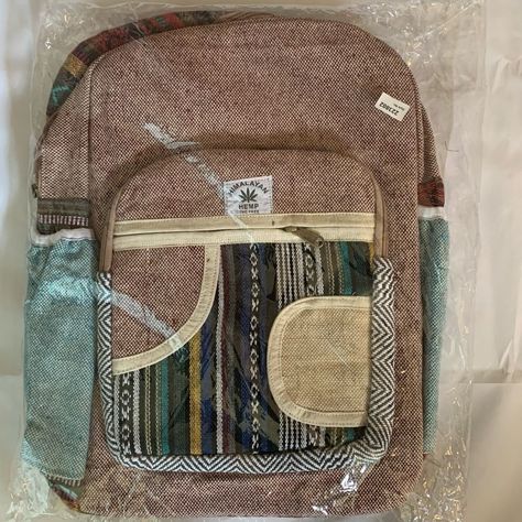 New! Awesome Himalayan Hemp Multi Fabric Full Size Back Pack. This Backpack Sells Out Quick! This Measures Approx 16x14 Inches And Has A Black Fabric Lining. Adjustable Straps. This Awesome Back Pack Is Perfect For Your Everyday Needs And A Great Bag For A Festival Or Overnighter!! Unisex All Bags Are Made From , 100 Percent Natural Thc Free, Hand-Woven Hemp Fabric. Glitter Backpack, Hemp Bag, Tory Burch Ella, Leather Company, Tommy Hilfiger Logo, Leather Patchwork, Hemp Fabric, American Leather, Madden Girl