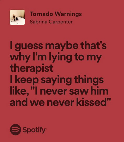 Tornado Warnings Sabrina Carpenter, Sabrina Quotes, He Is Different, Sabrina Carpenter Lyrics, Emails I Can't Send, Random Lyrics, Story Lyrics, Baby Doctor, Emails I Cant Send